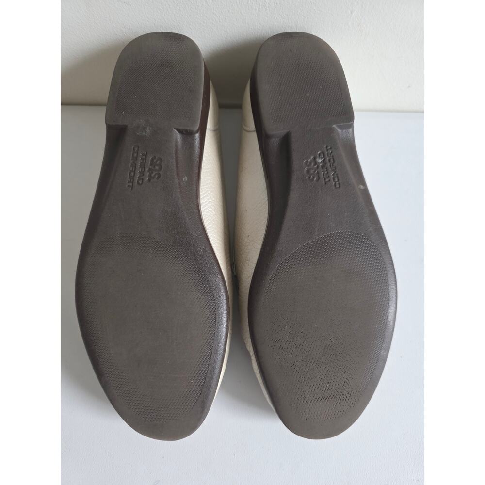 SAS Simplify Pearl Bone Leather oafers Size 11 Wide - Picture 6 of 7